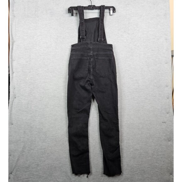 Madewell Women's Zipper Overalls Black Skinny Leg Dark Wash Size XS - Picture 2 of 11